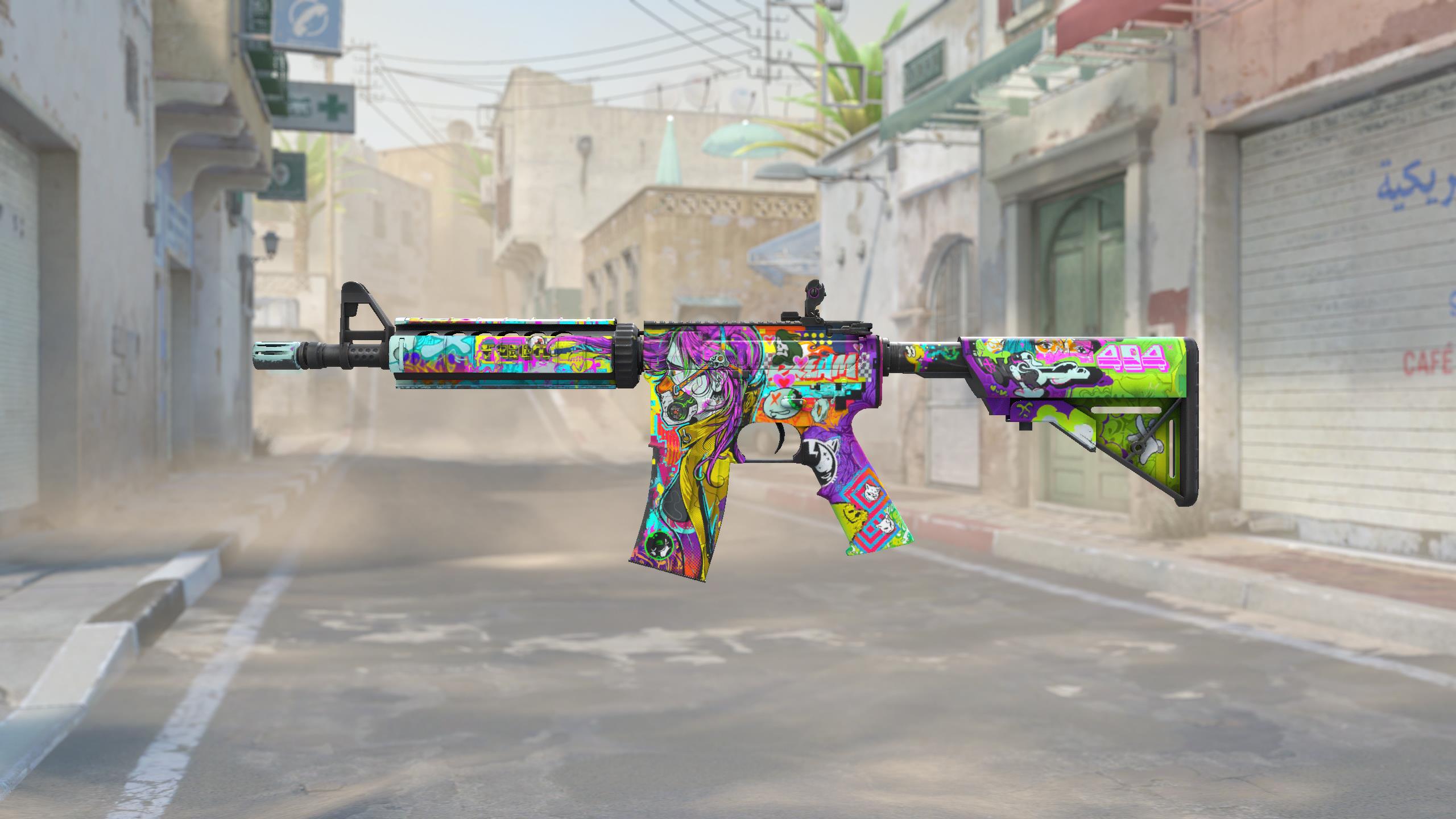 M4A4 | 活色生香 (略有磨损)