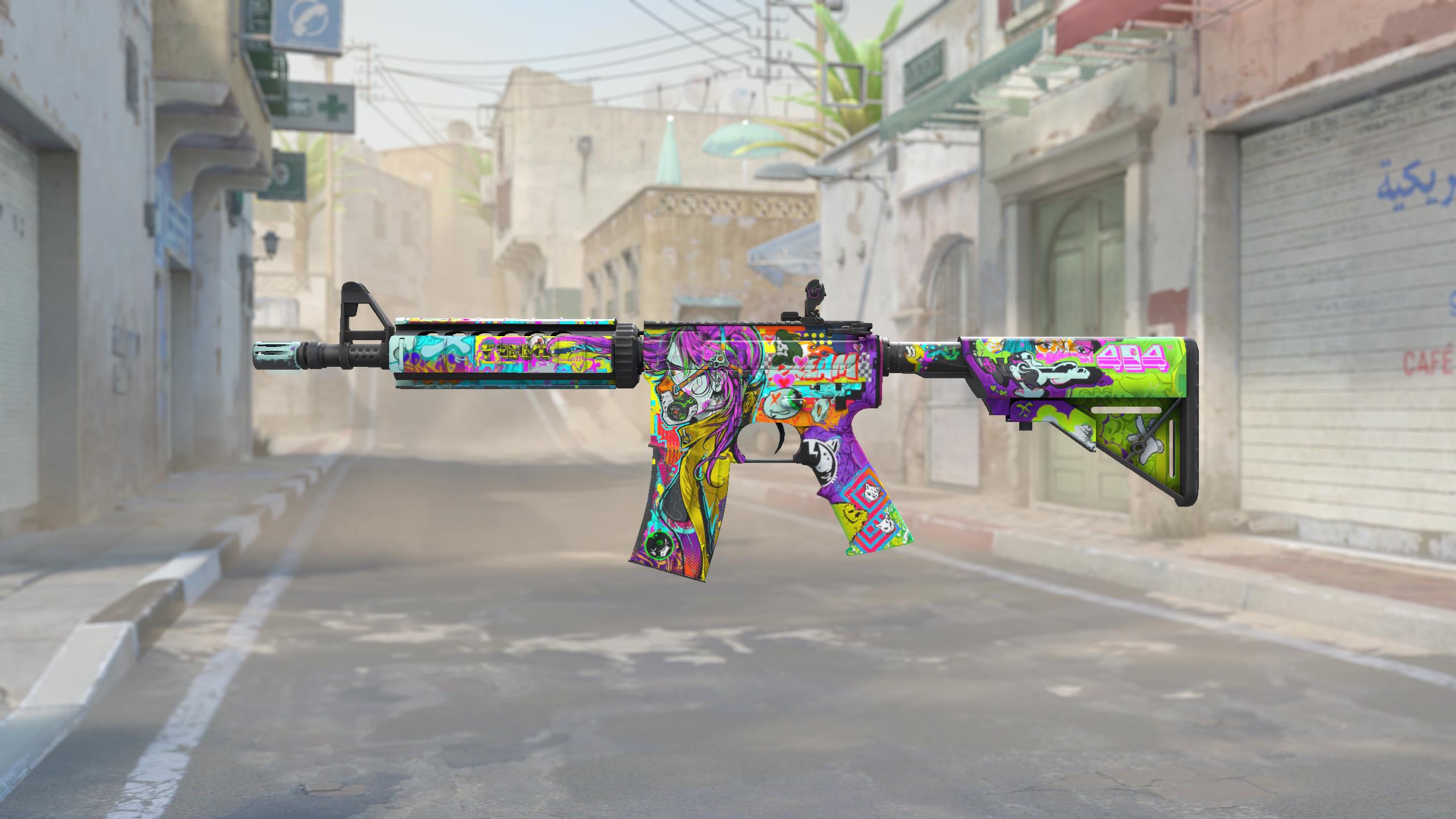 M4A4 | 活色生香 (略有磨损)