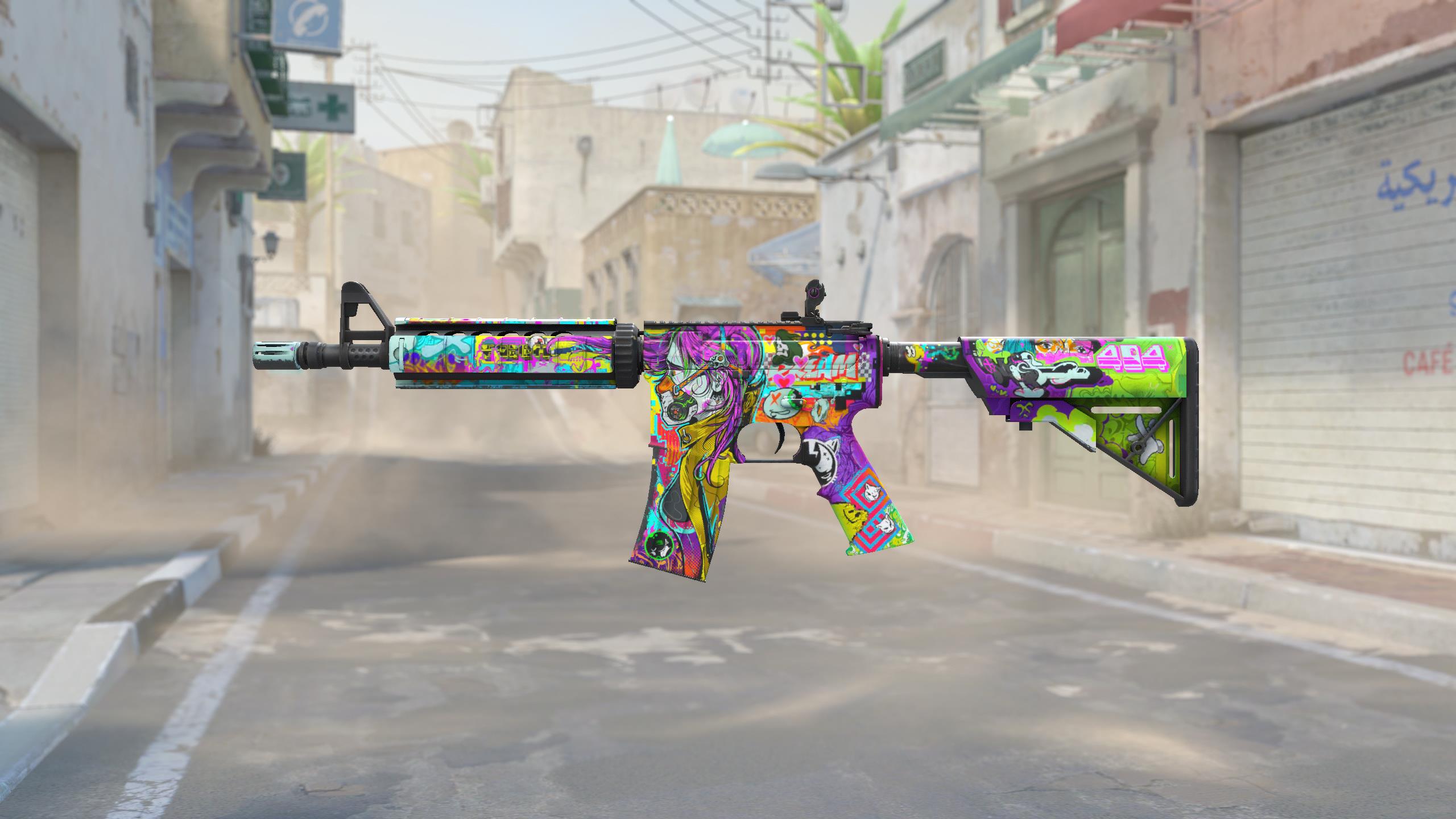 M4A4 | 活色生香 (略有磨损)