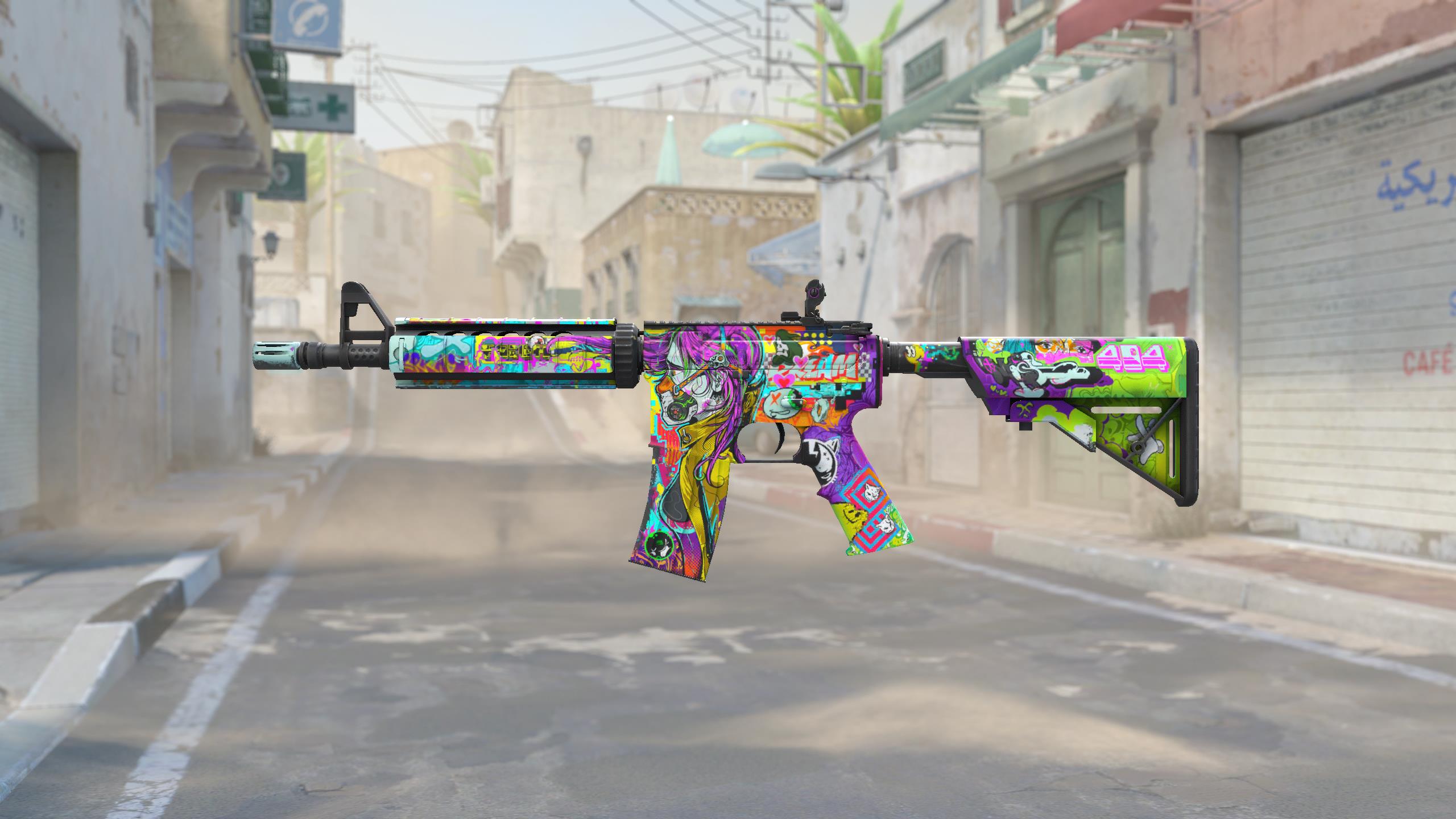 M4A4 | 活色生香 (略有磨损)