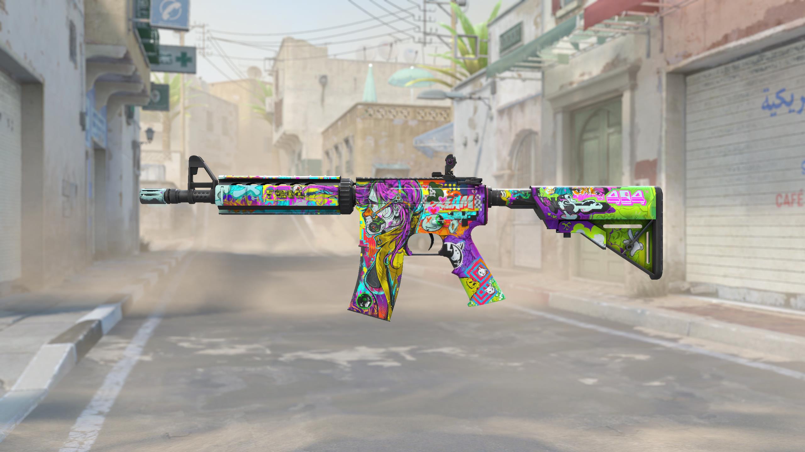M4A4 | 活色生香 (略有磨损)