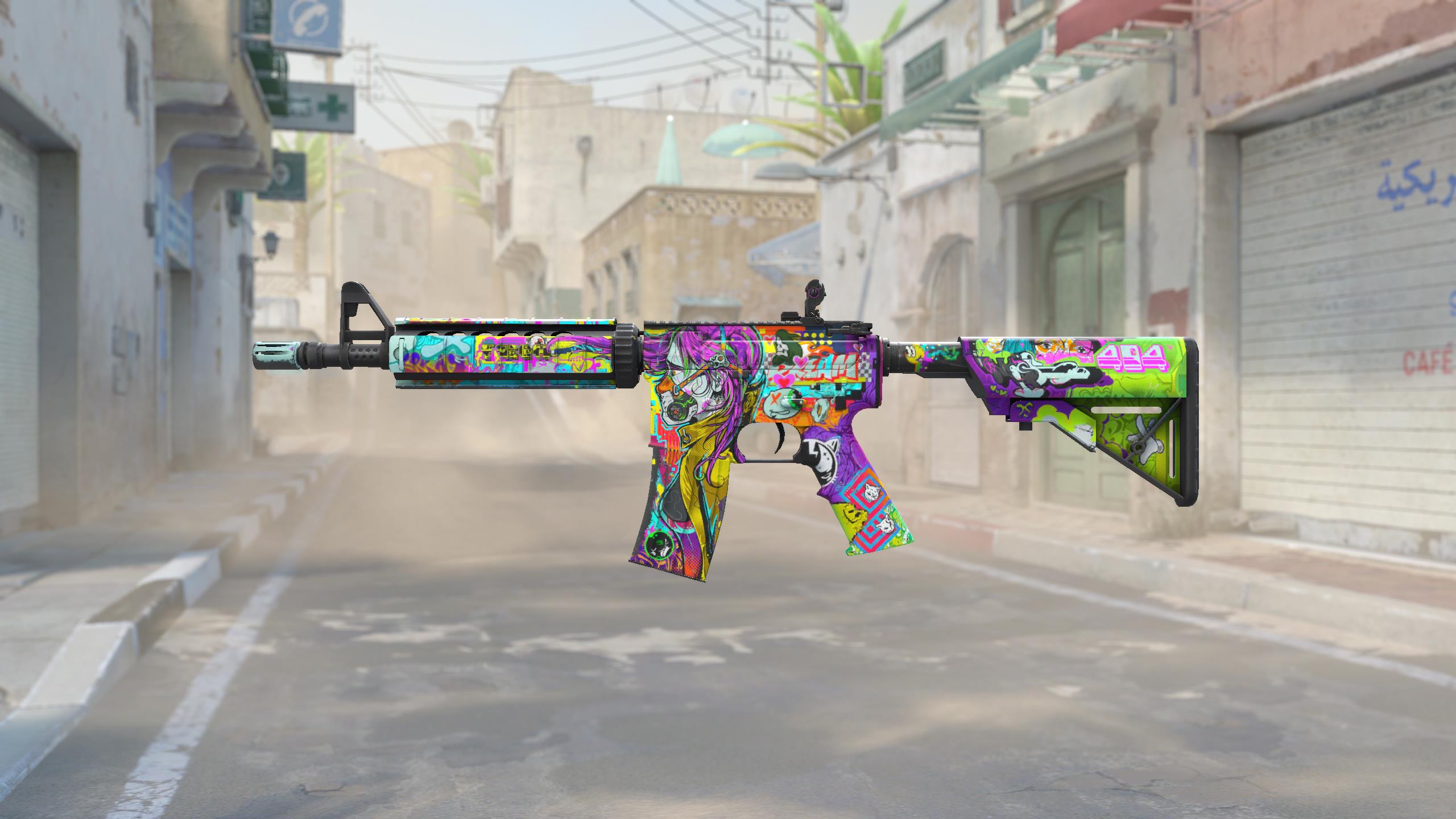 M4A4 | 活色生香 (略有磨损)