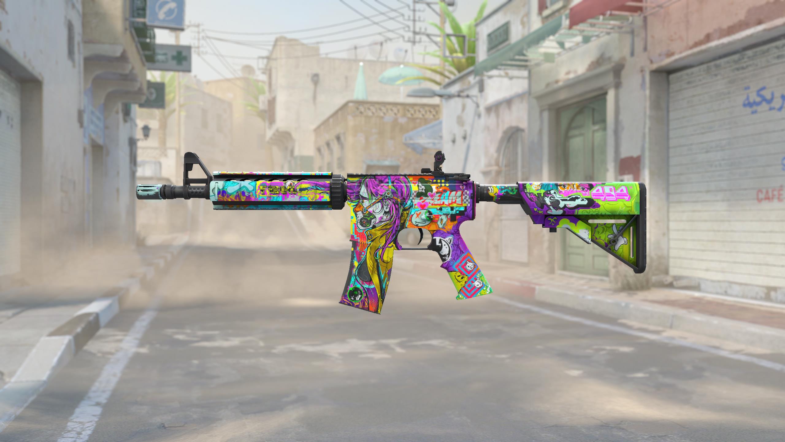 M4A4 | 活色生香 (略有磨损)