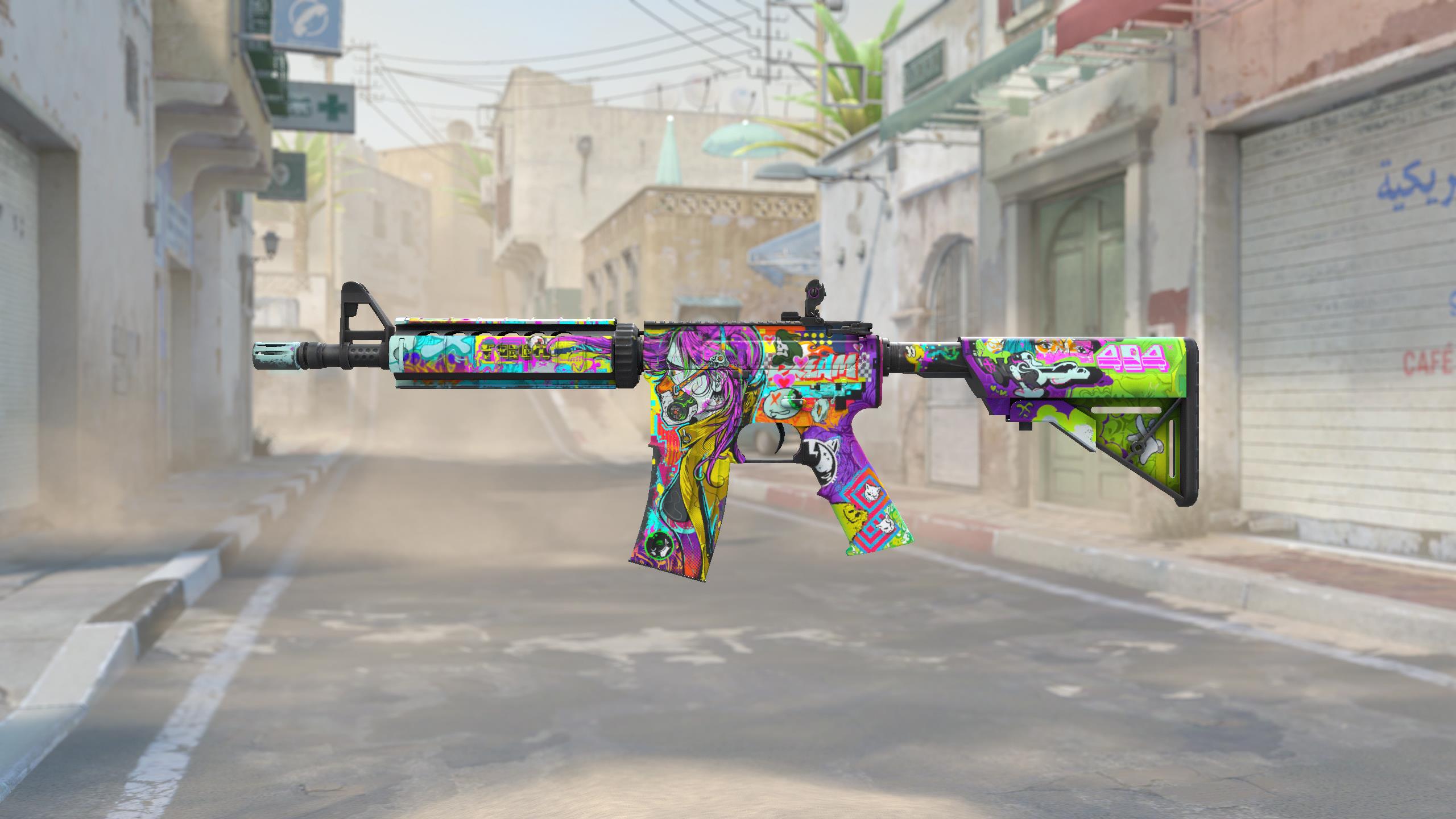 M4A4 | 活色生香 (略有磨损)