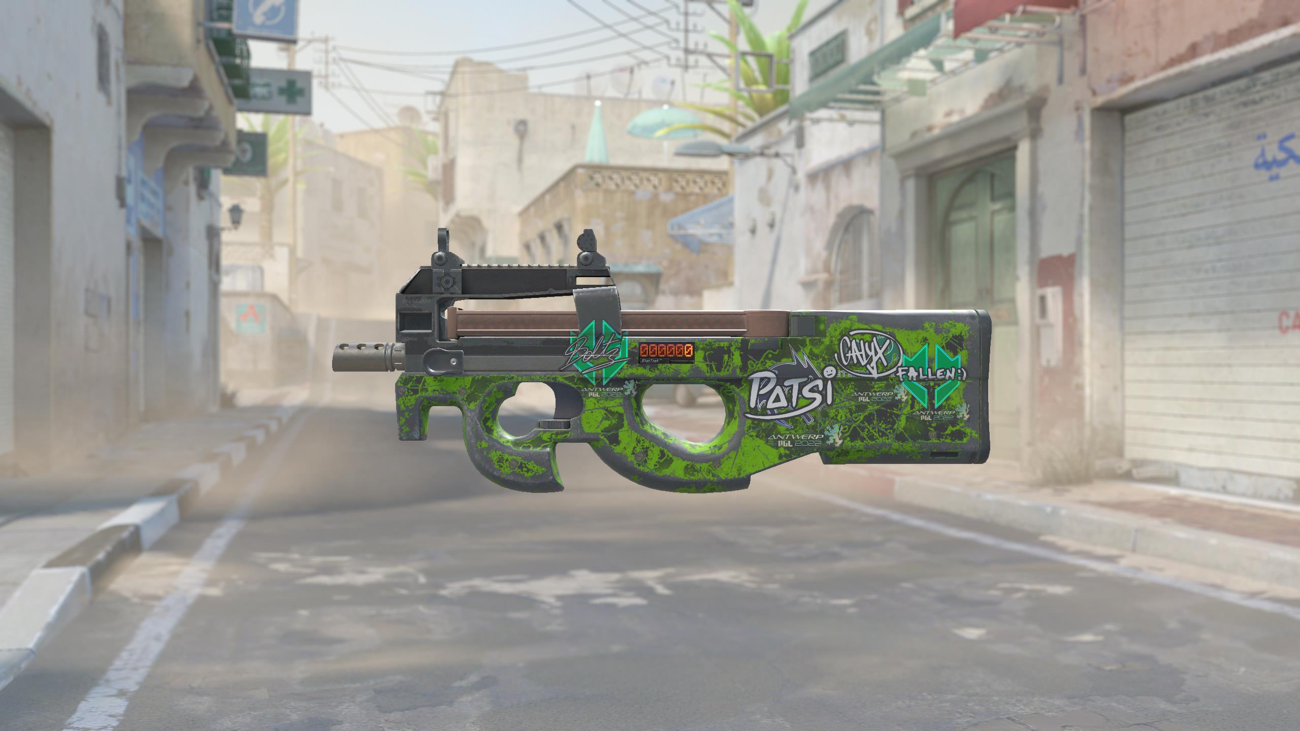 P90（StatTrak™） | 病毒危机 (破损不堪)