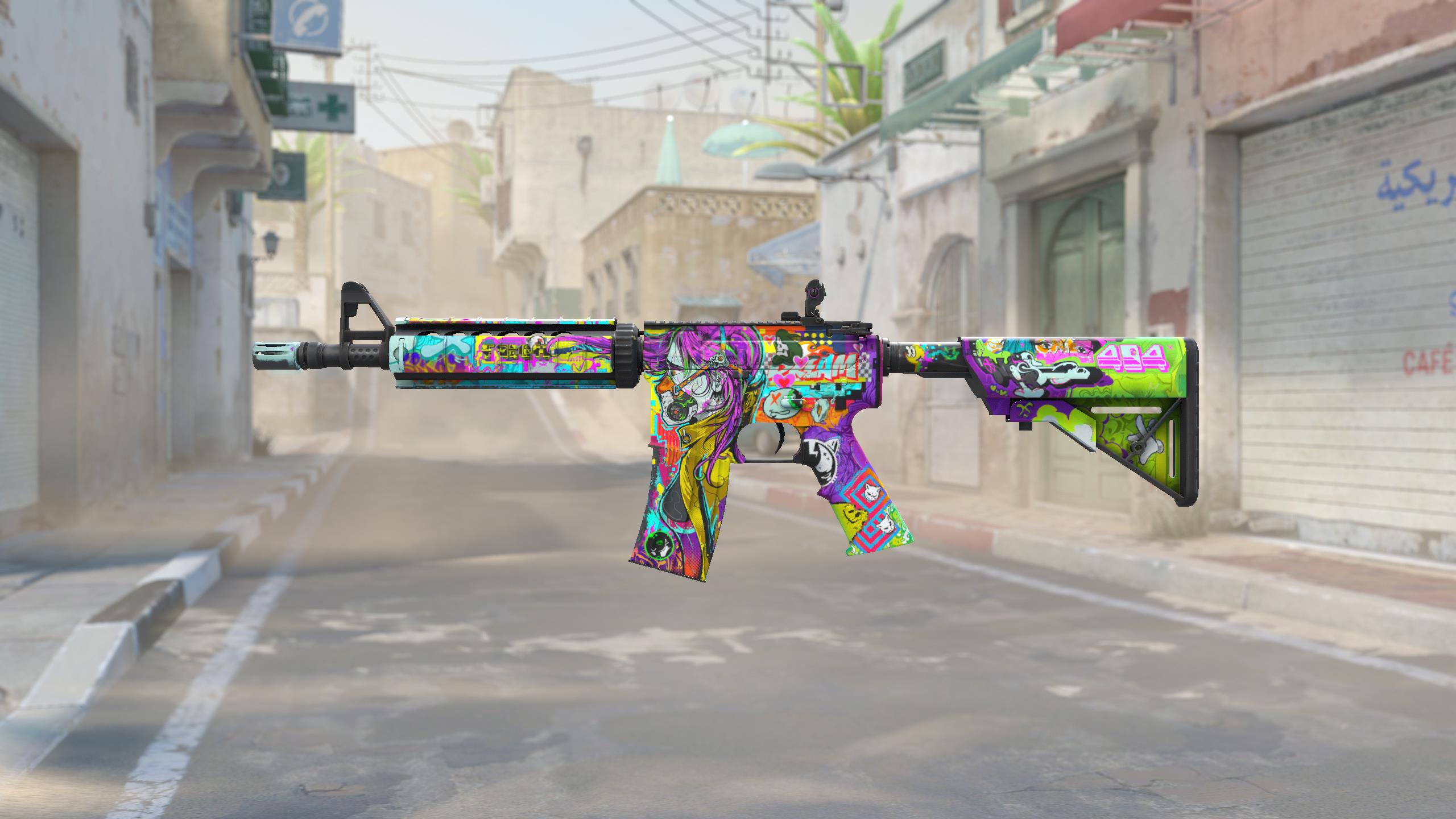 M4A4 | 活色生香 (略有磨损)