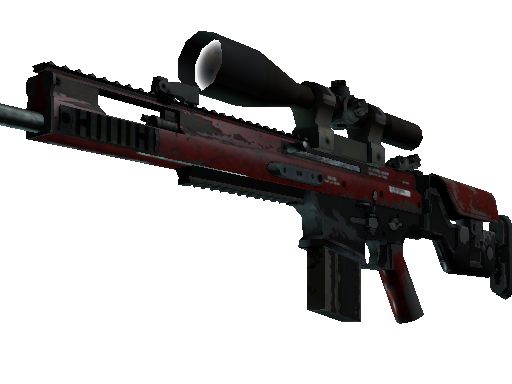 SCAR-20(StatTrak™) | 深红之网 (久经沙场)