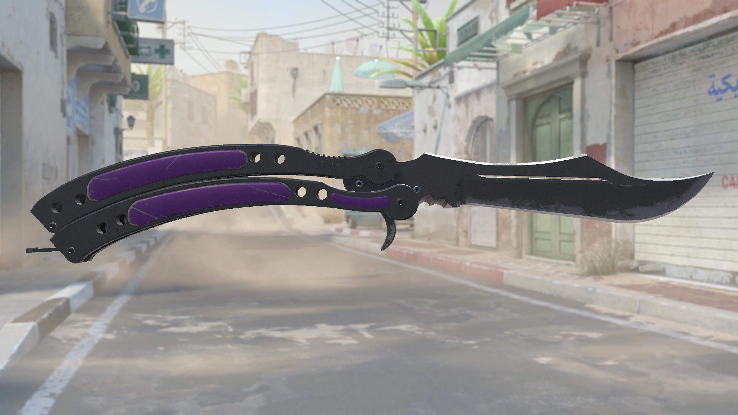 蝴蝶刀（★） | 致命紫罗兰 (破损不堪)