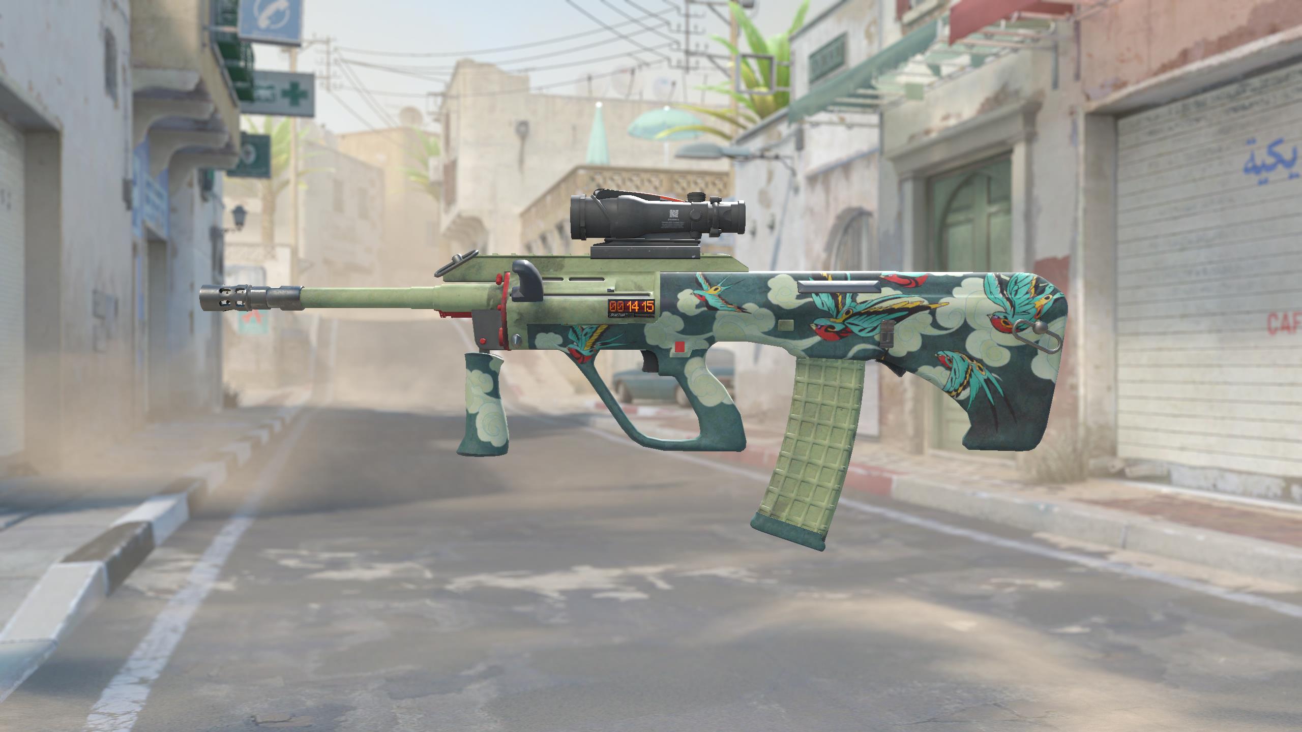 AUG（StatTrak™） | 燕群 (崭新出厂)