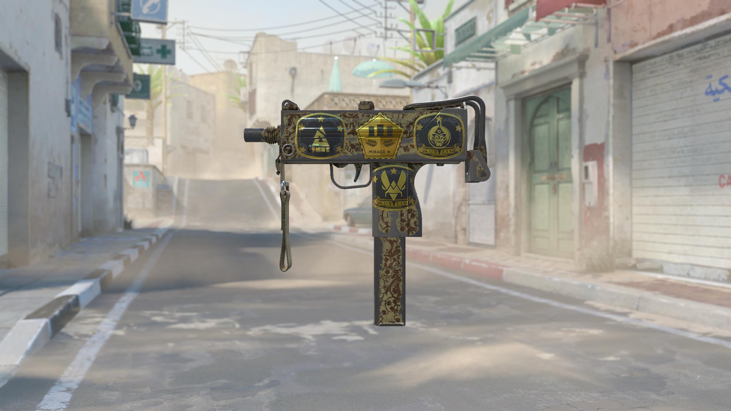 MAC-10（纪念品） | 赭色大马士革 (战痕累累)