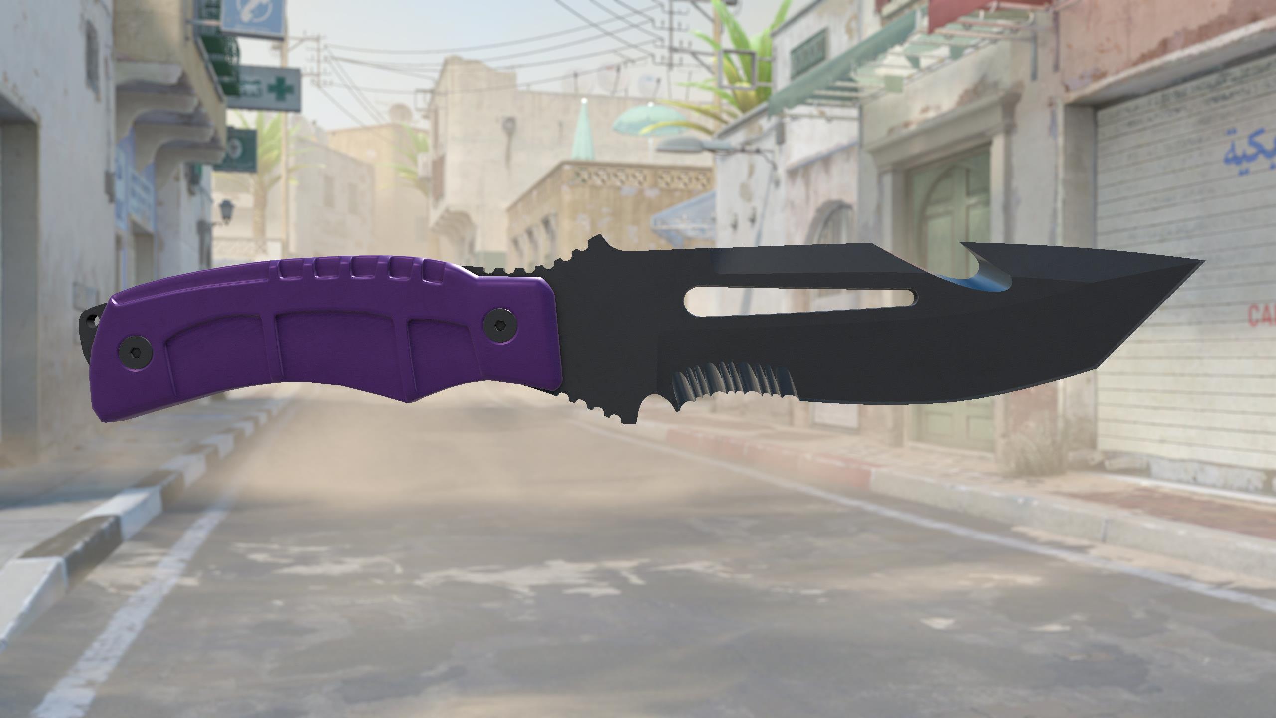 求生匕首（★） | 致命紫罗兰 (略有磨损)