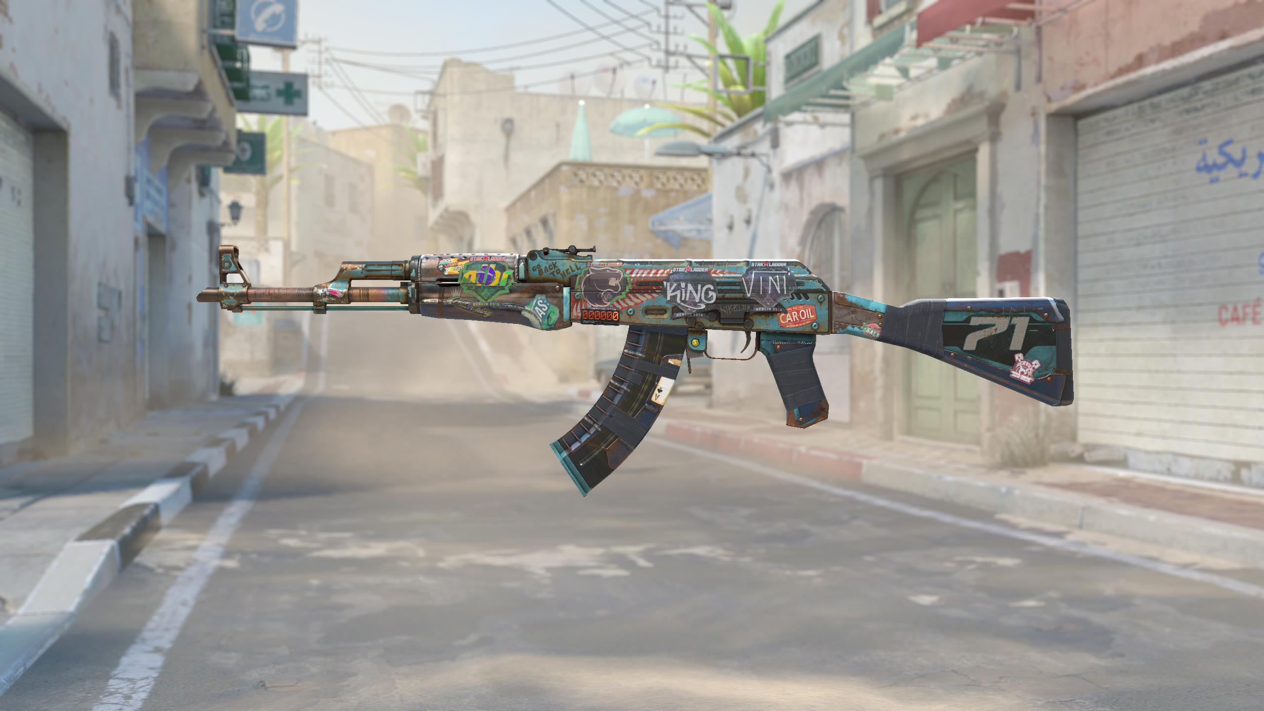 AK-47（StatTrak™） | 复古浪潮 (略有磨损)