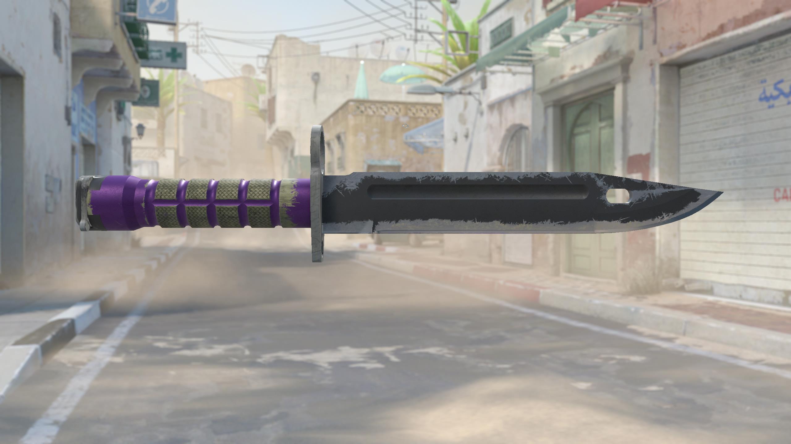 刺刀（★ StatTrak™） | 致命紫罗兰 (战痕累累)