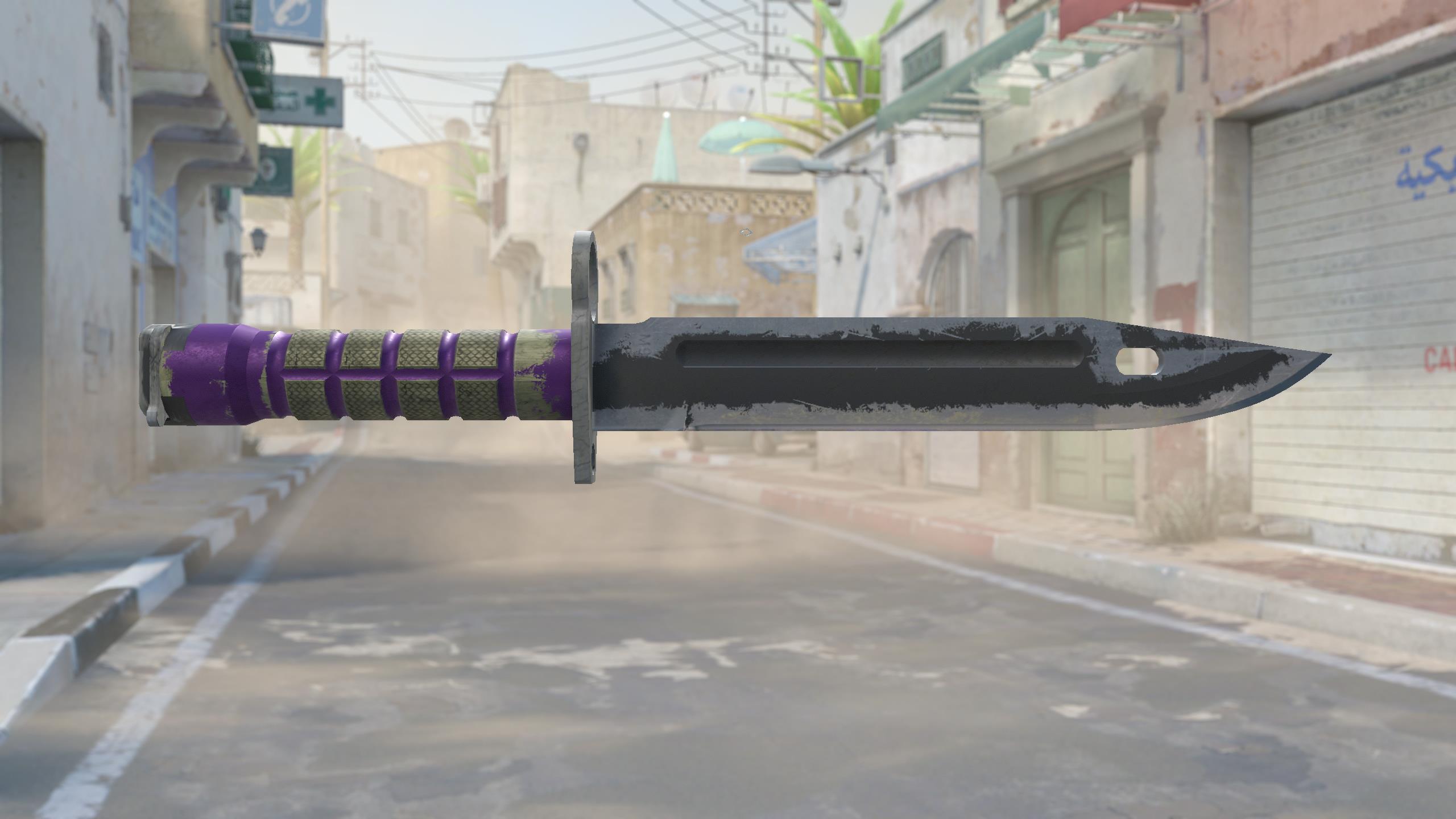 刺刀（★ StatTrak™） | 致命紫罗兰 (战痕累累)