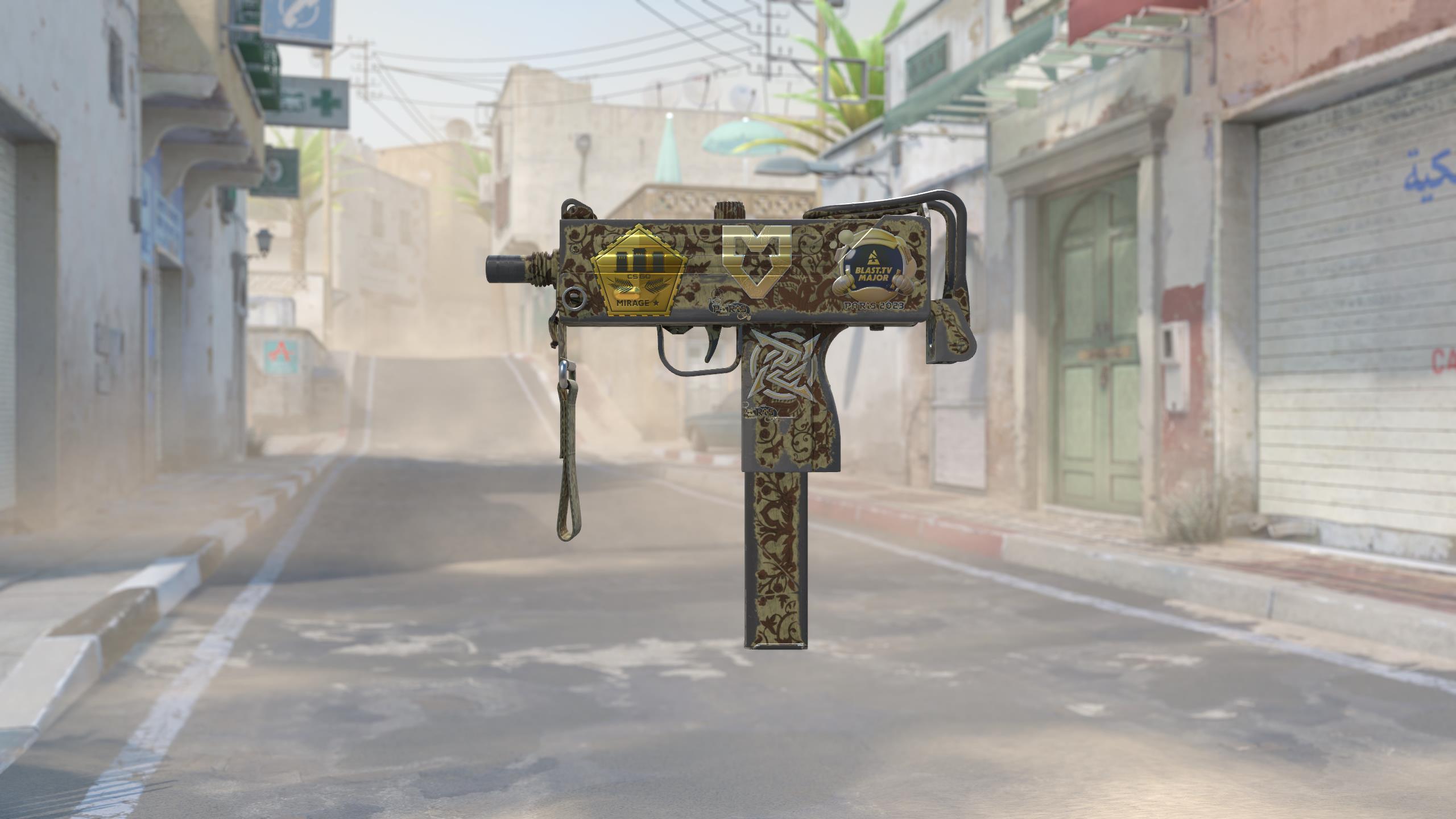 MAC-10（纪念品） | 赭色大马士革 (破损不堪)