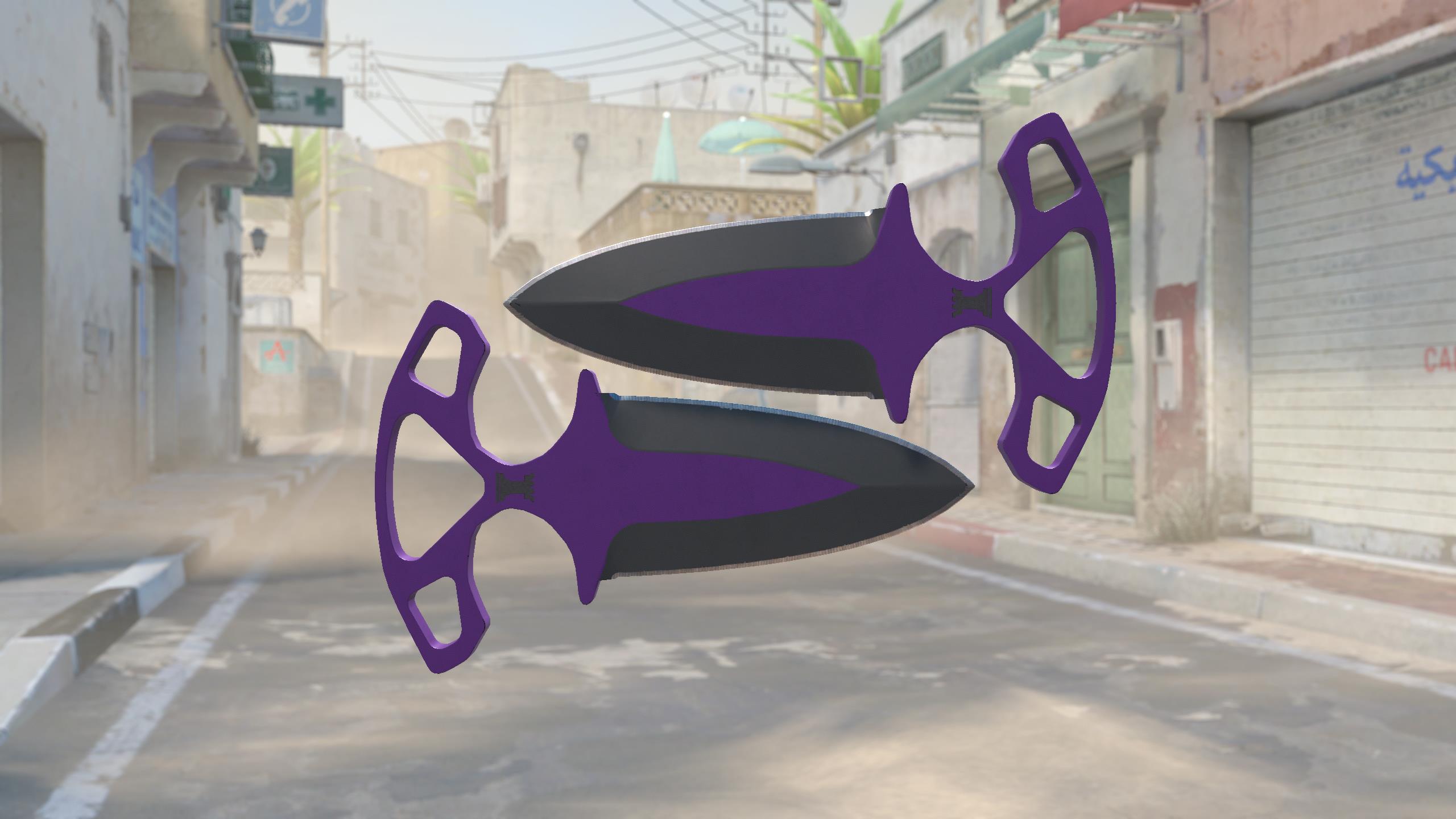 暗影双匕（★） | 致命紫罗兰 (略有磨损)