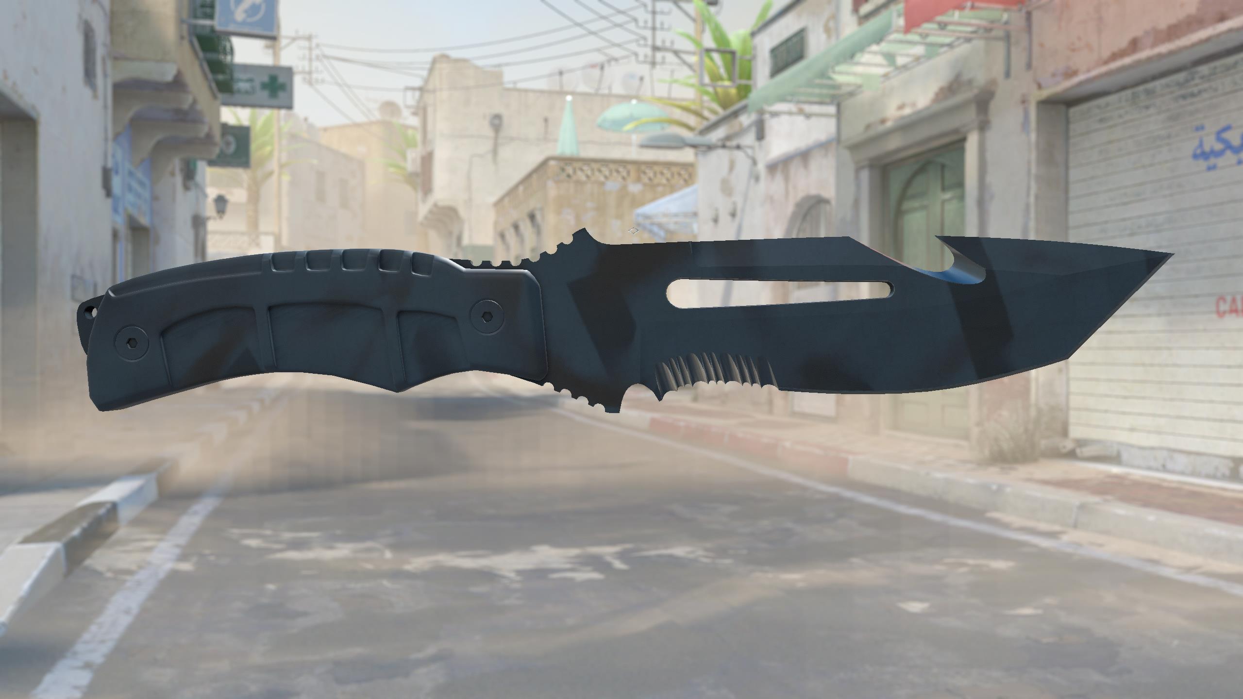 求生匕首（★ StatTrak™） | 夜色 (略有磨损)