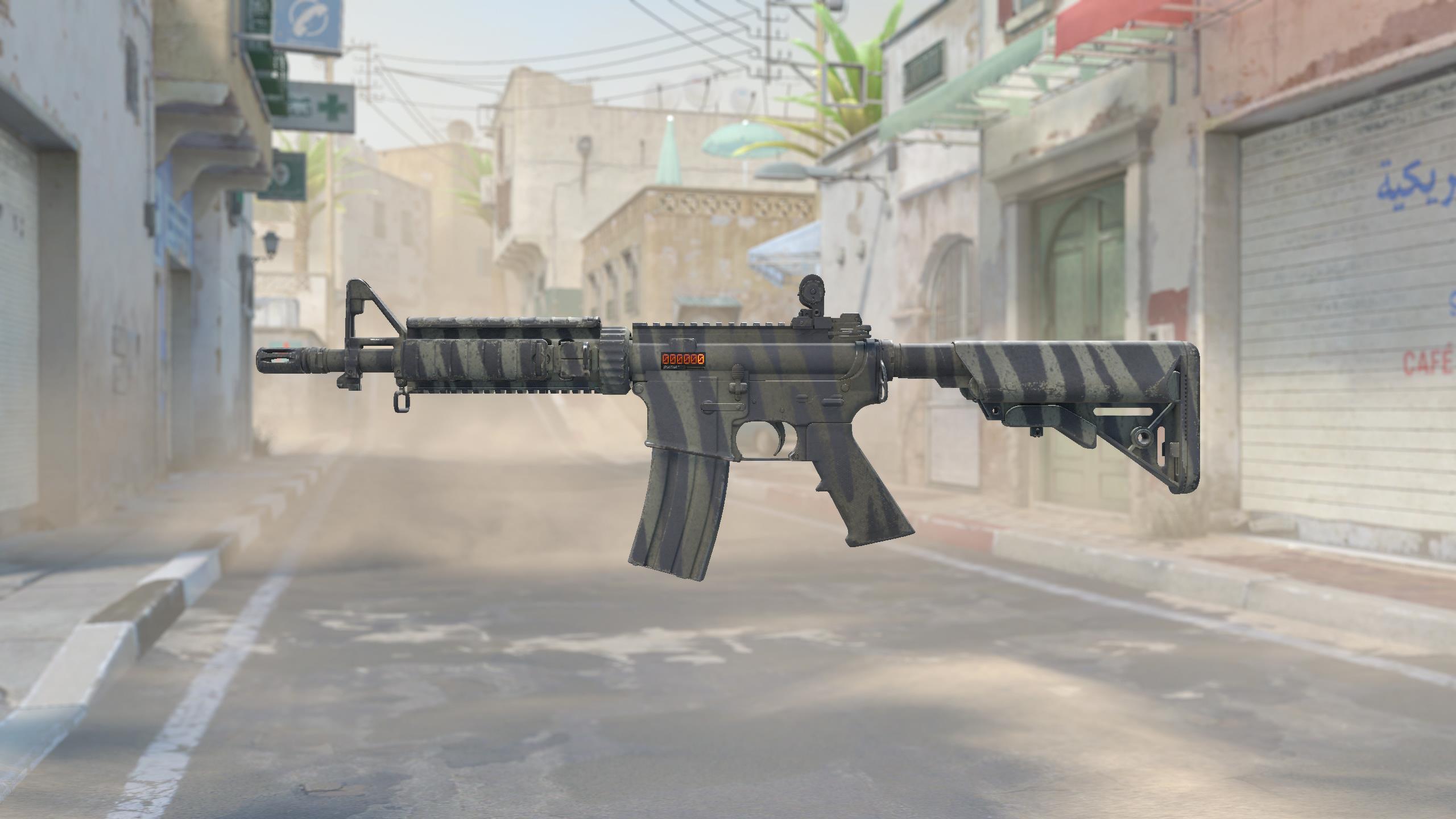 M4A4（StatTrak™） | 渐变斑纹 (久经沙场)