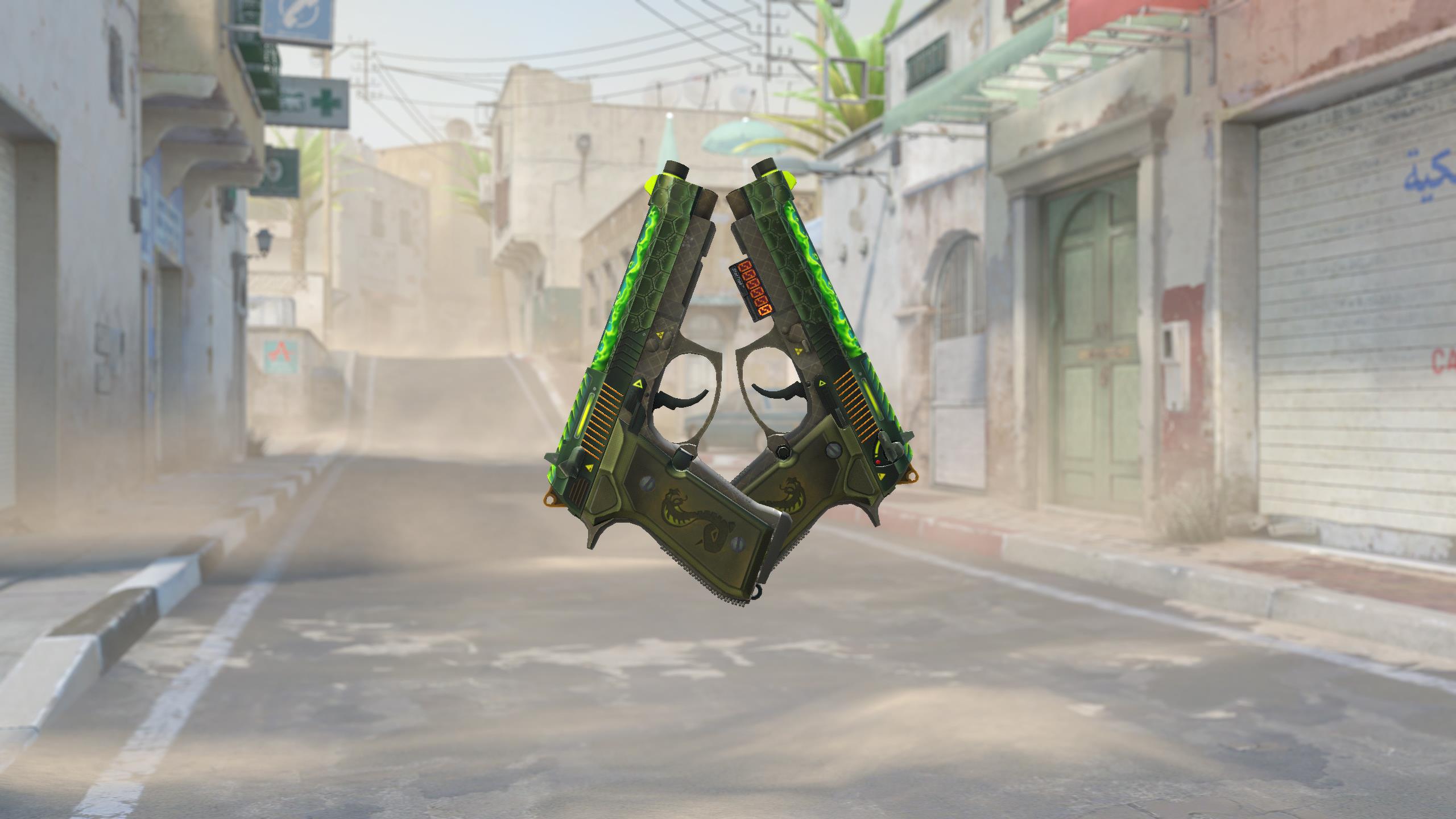 双持贝瑞塔（StatTrak™） | 毒蛇袭击 (略有磨损)