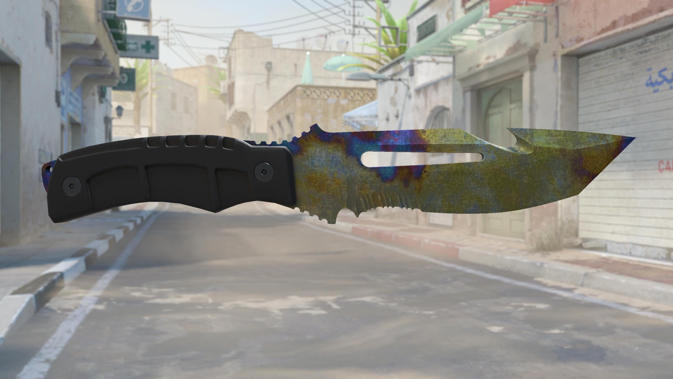 求生匕首（★ StatTrak™） | 表面淬火 (久经沙场)