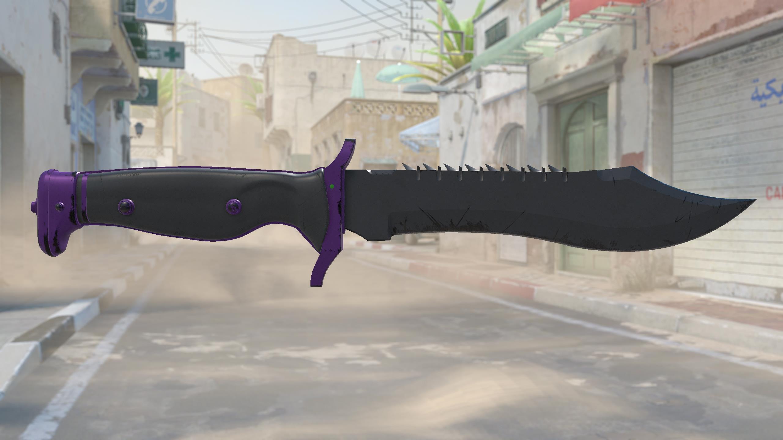 鲍伊猎刀（★ StatTrak™） | 致命紫罗兰 (久经沙场)