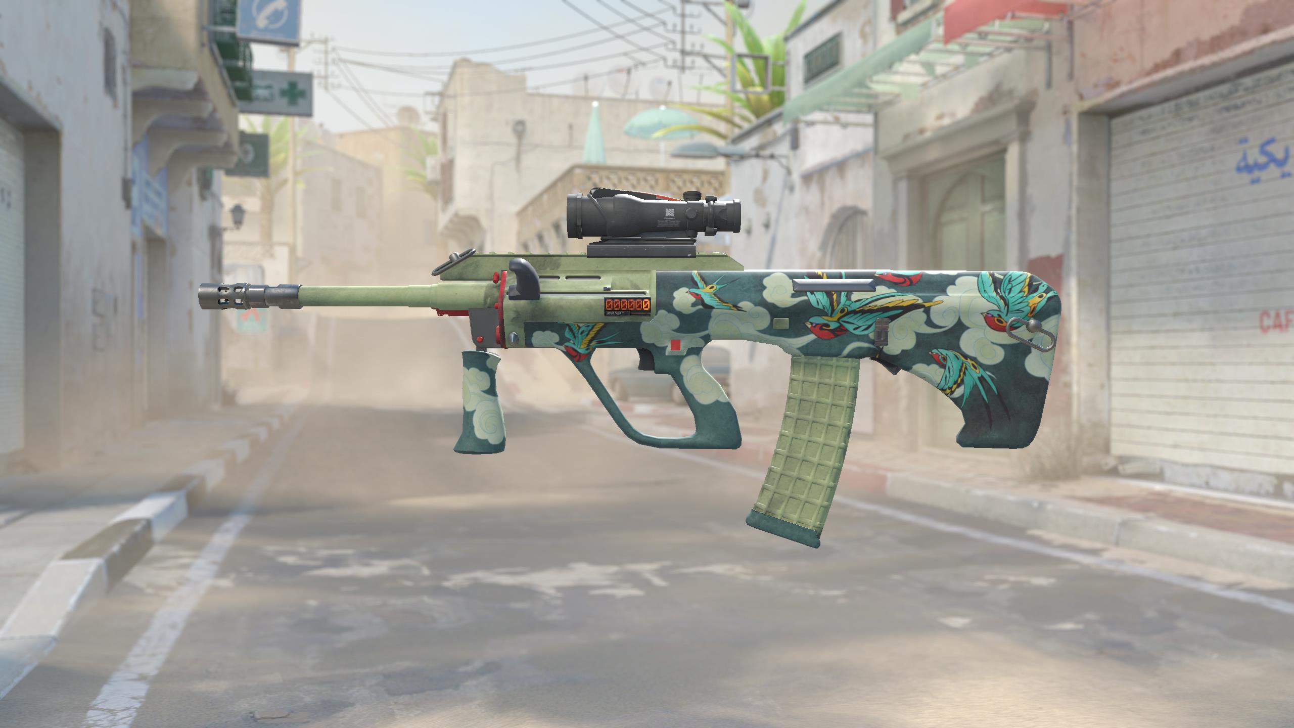 AUG（StatTrak™） | 燕群 (崭新出厂)