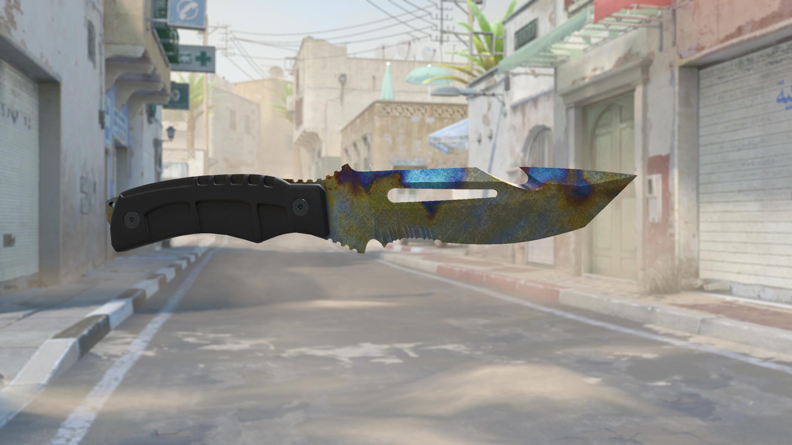 求生匕首（★ StatTrak™） | 表面淬火 (久经沙场)