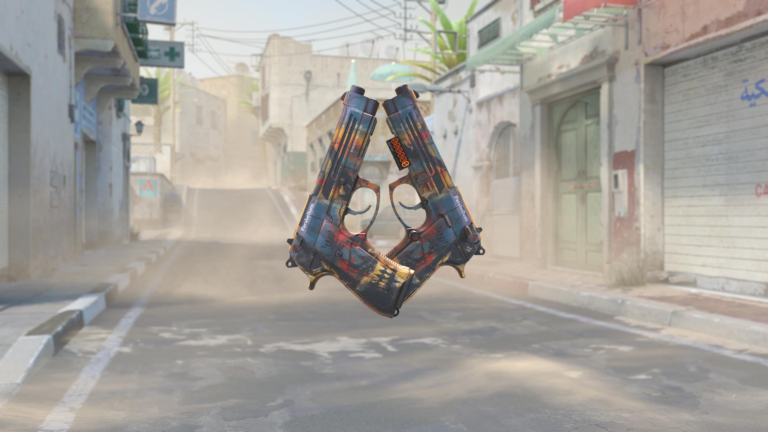 双持贝瑞塔（StatTrak™） | 藏身处 (崭新出厂)