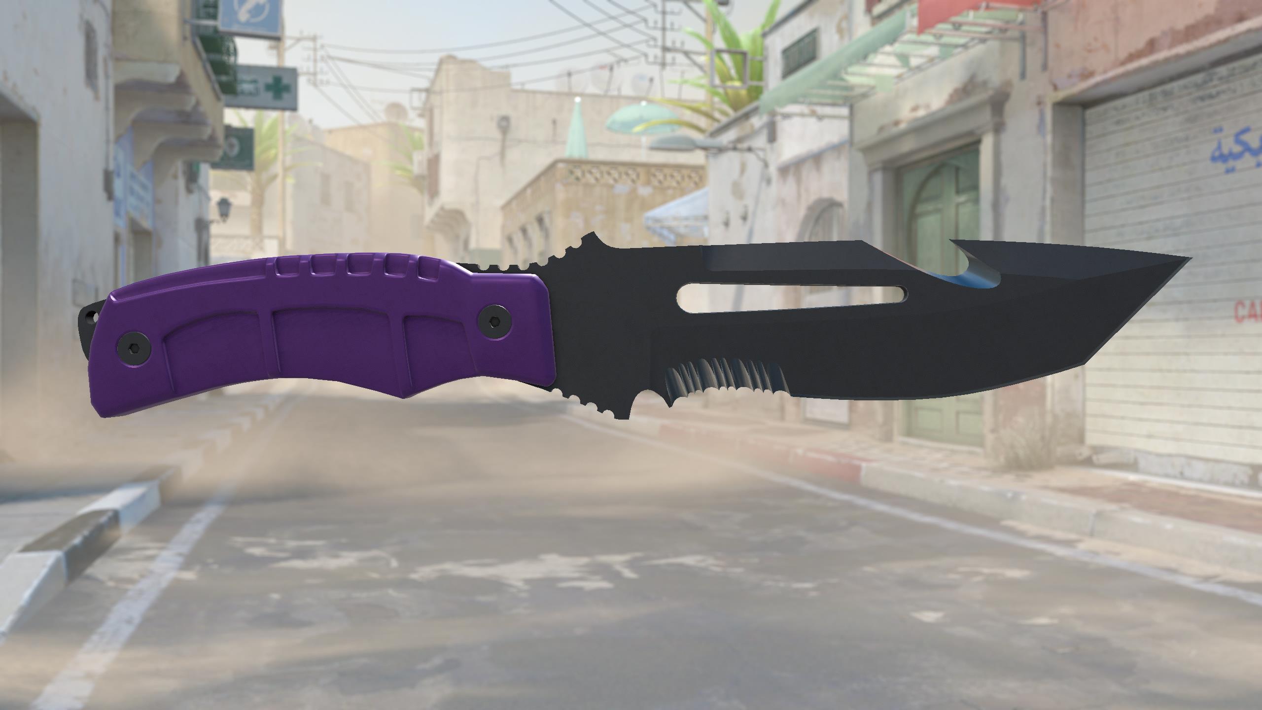 求生匕首（★） | 致命紫罗兰 (略有磨损)