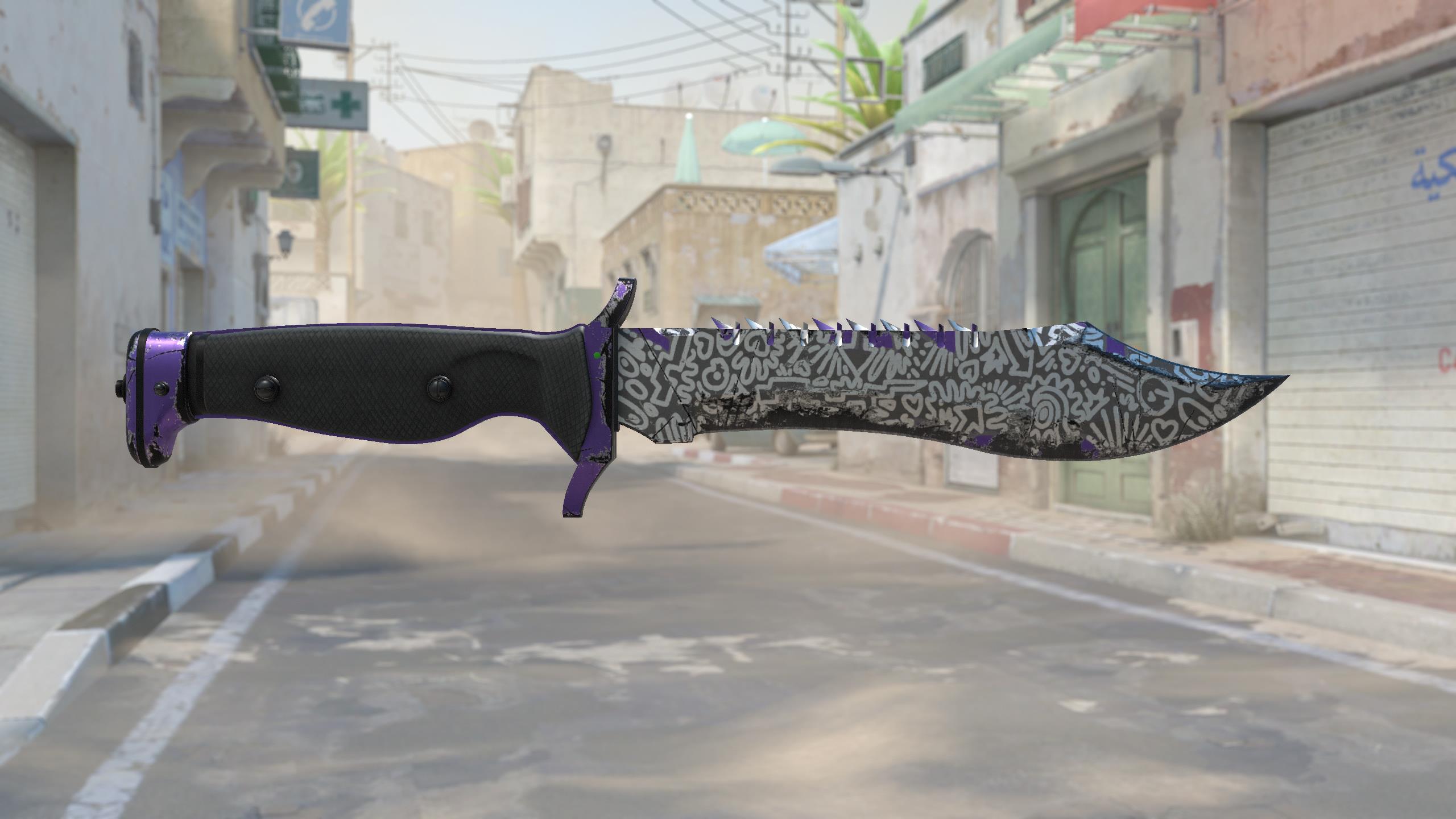 鲍伊猎刀（★ StatTrak™） | 自由之手 (破损不堪)