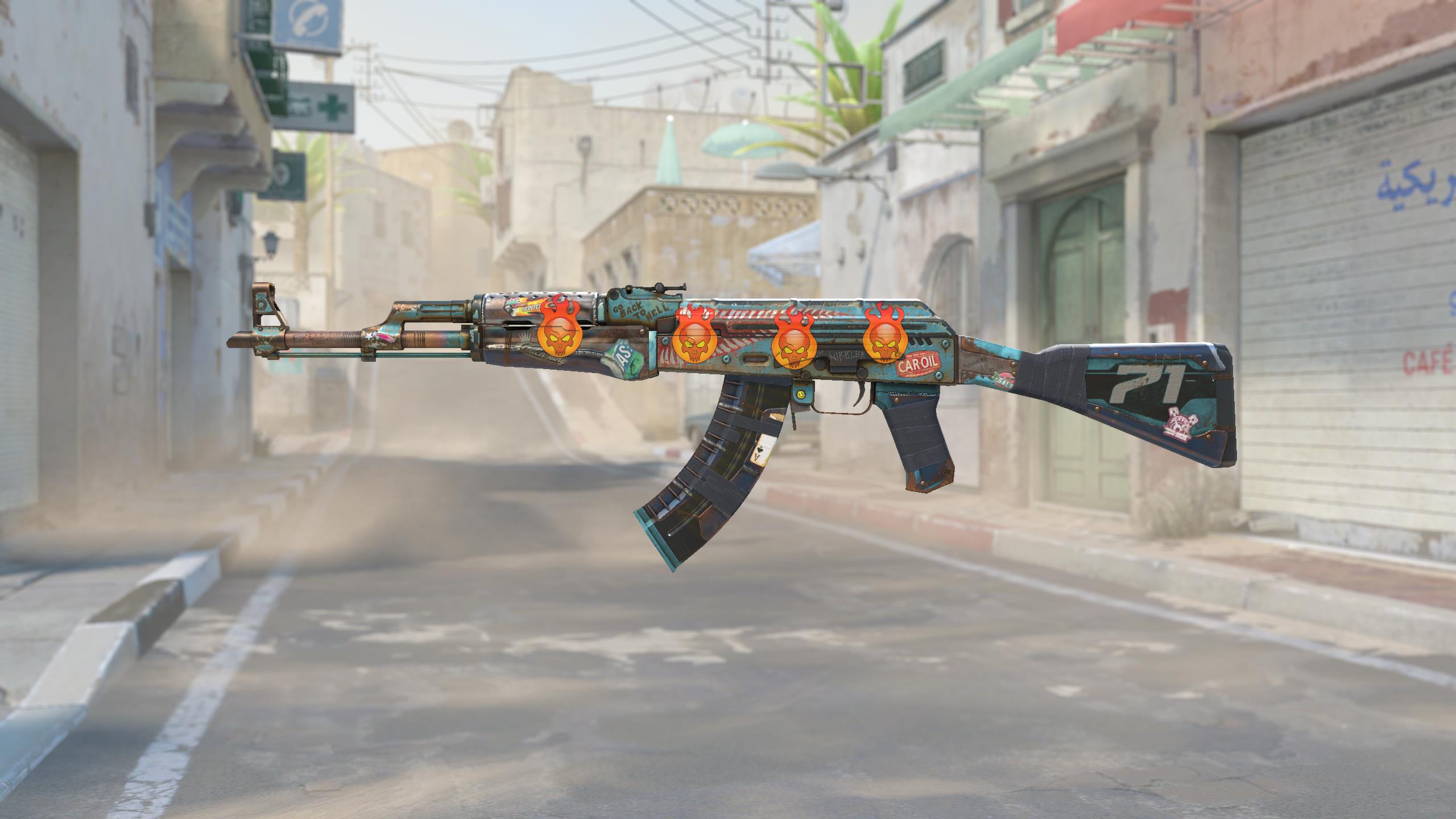 AK-47 | 复古浪潮 (略有磨损)