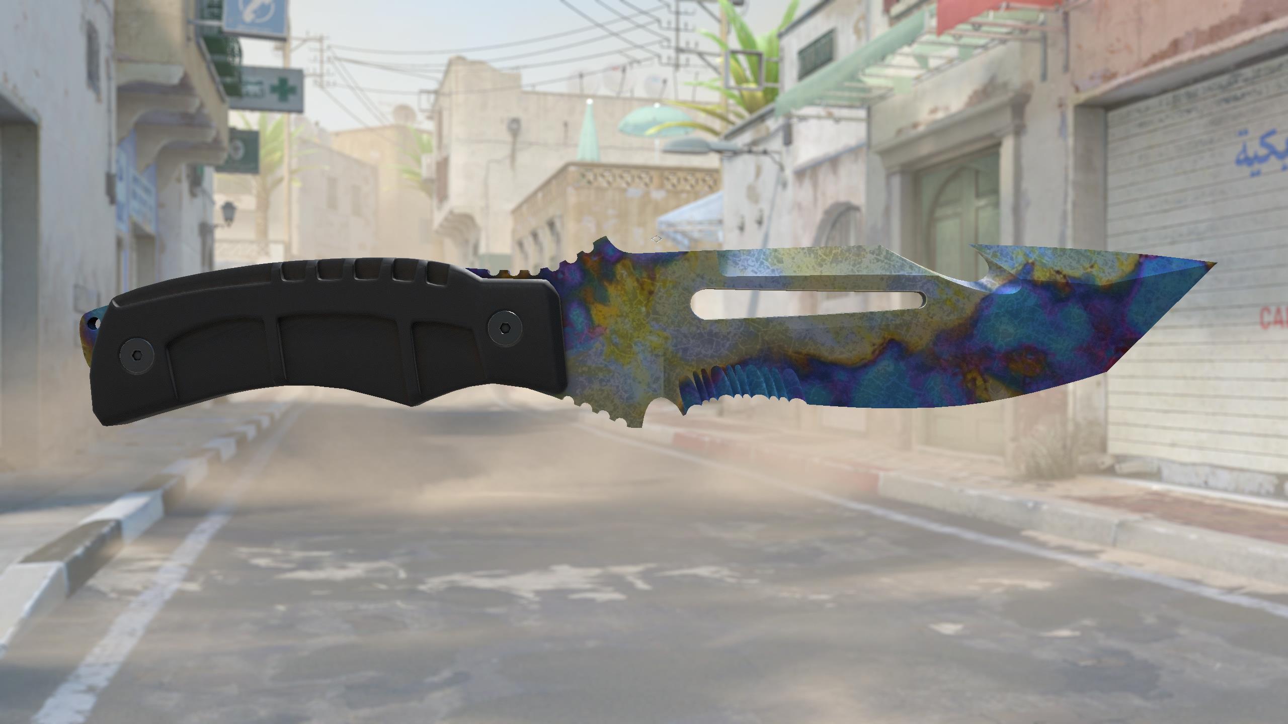 求生匕首（★ StatTrak™） | 表面淬火 (久经沙场)