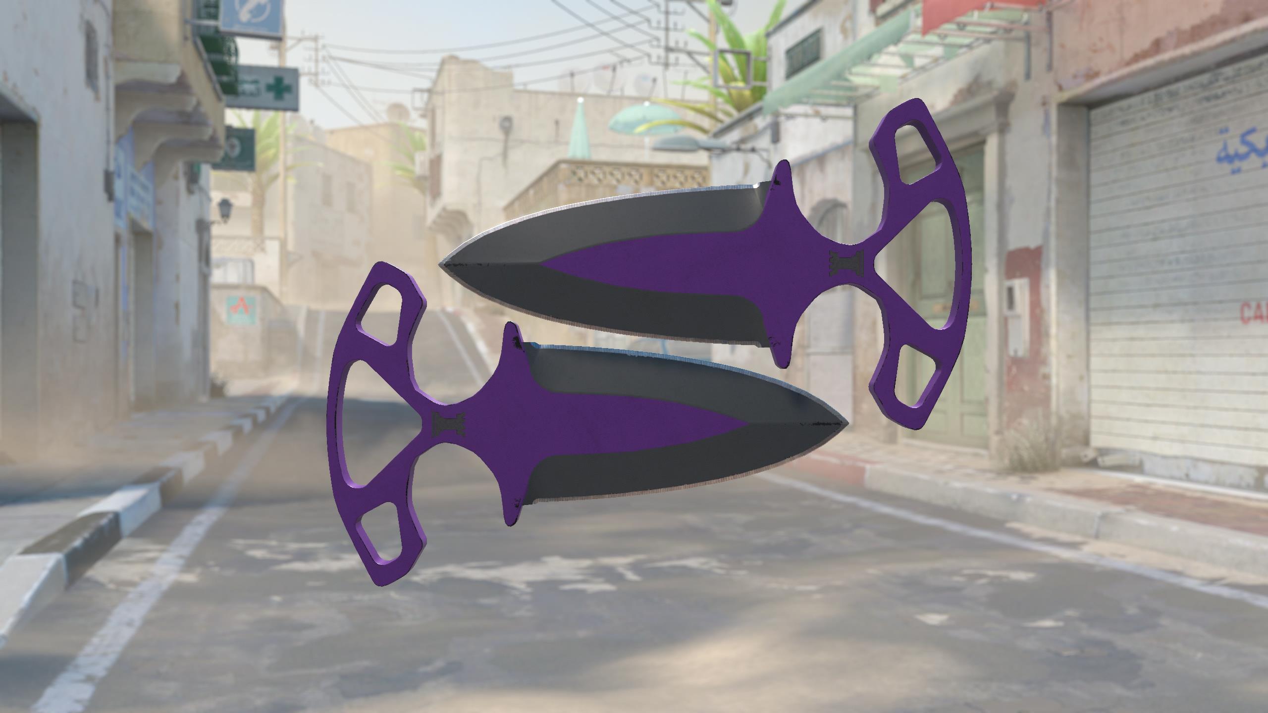 暗影双匕（★ StatTrak™） | 致命紫罗兰 (久经沙场)