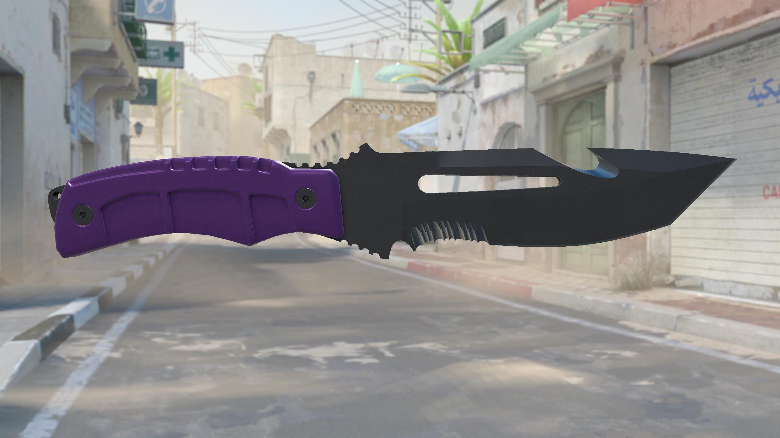 求生匕首（★） | 致命紫罗兰 (略有磨损)