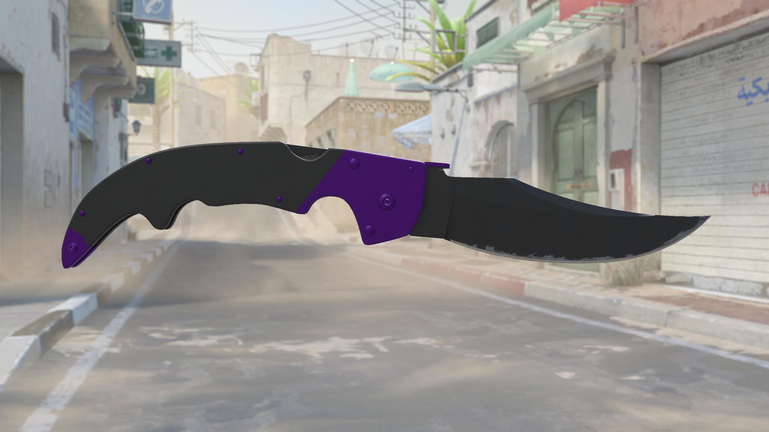 弯刀（★） | 致命紫罗兰 (略有磨损)