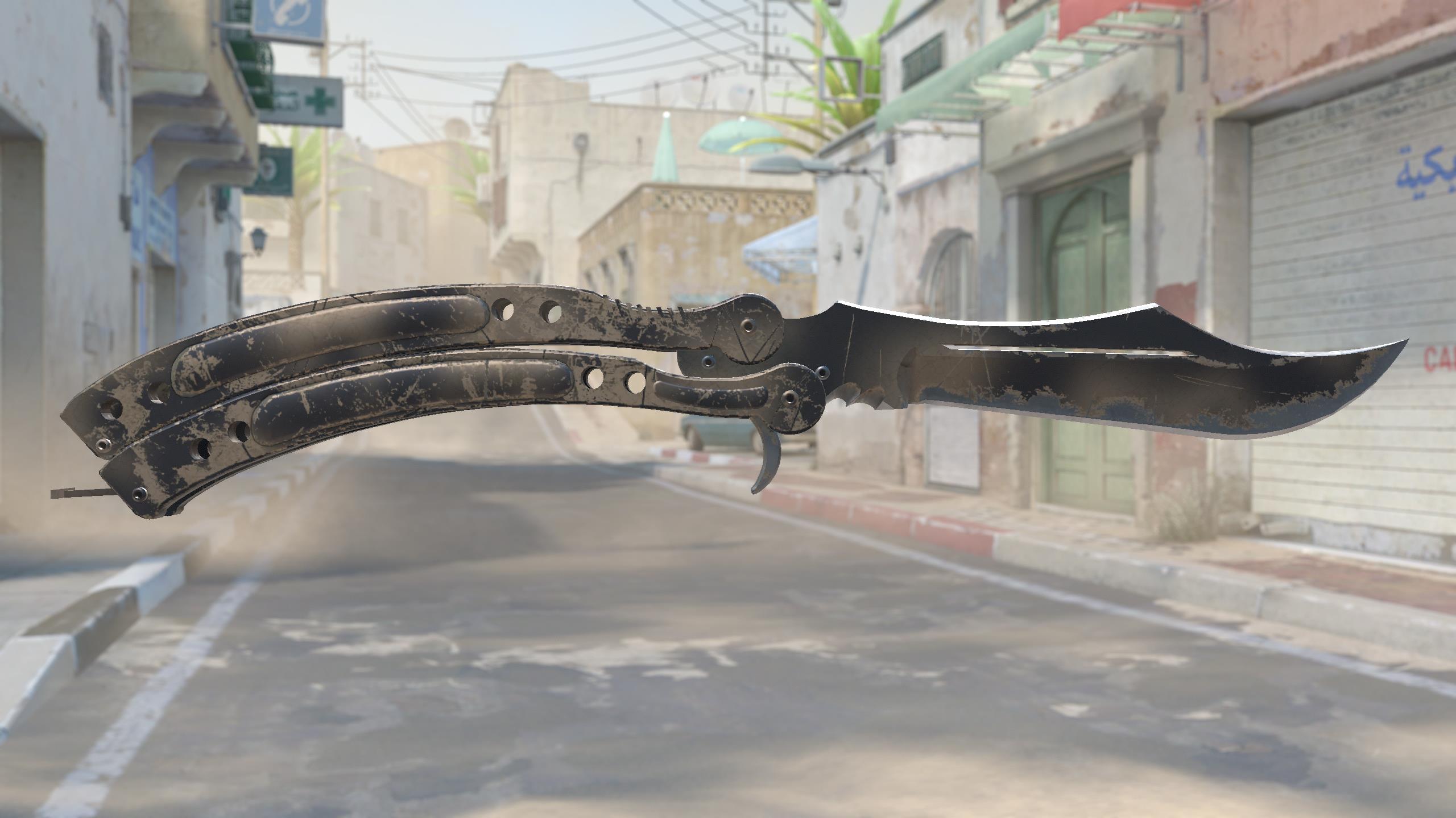 蝴蝶刀（★） | 枯焦之色 (破损不堪)