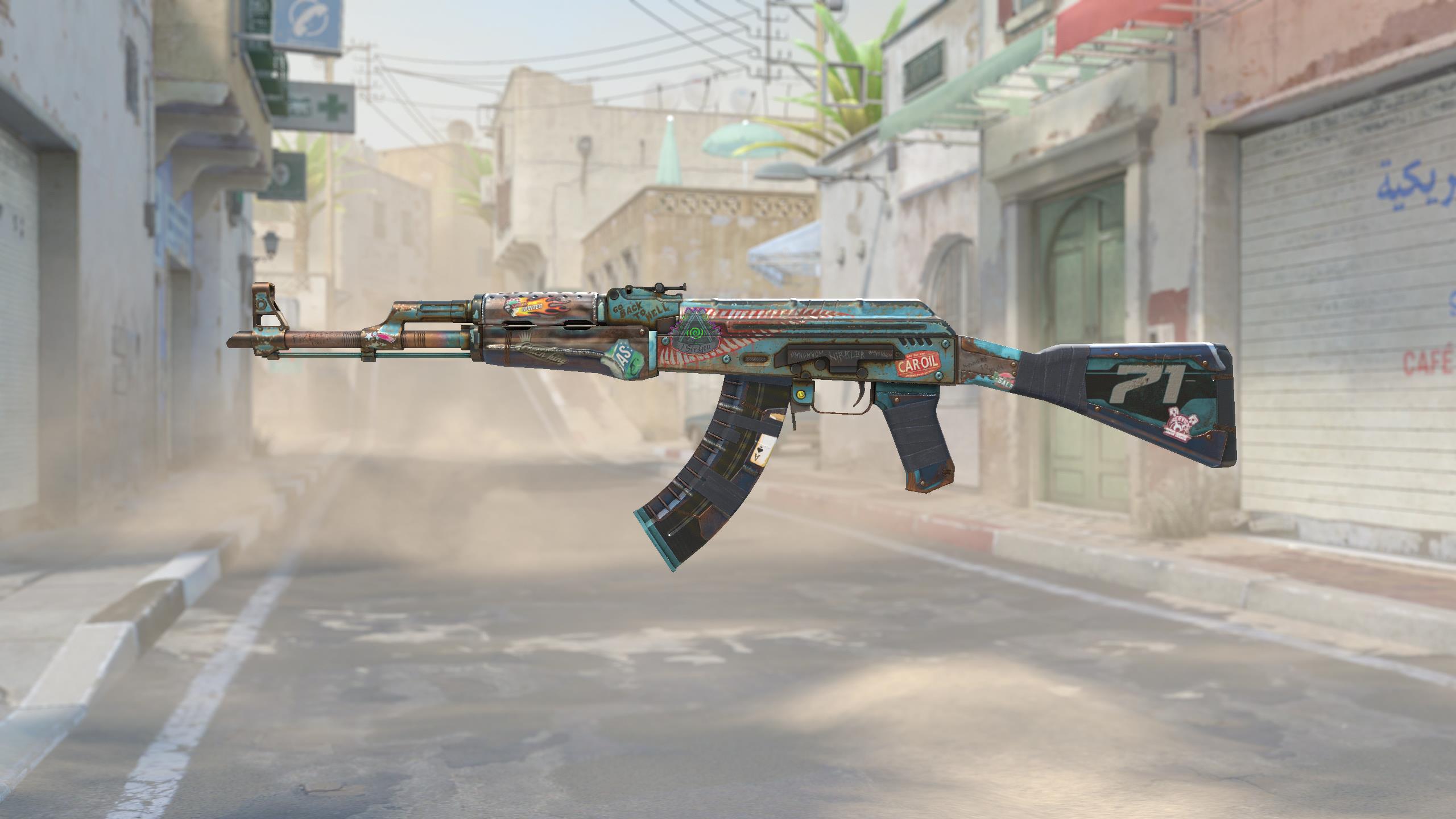 AK-47 | 复古浪潮 (略有磨损)