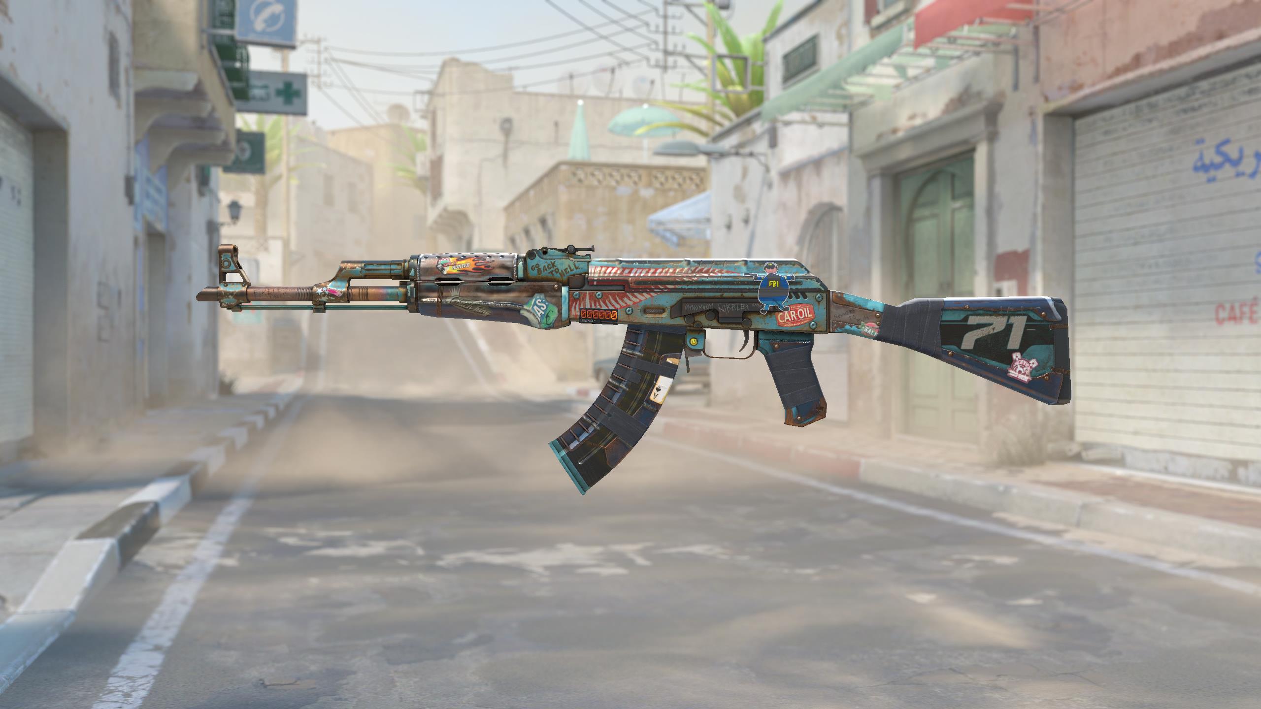 AK-47（StatTrak™） | 复古浪潮 (略有磨损)