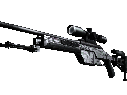 SSG 08（StatTrak™） | 黑水 (略有磨损)