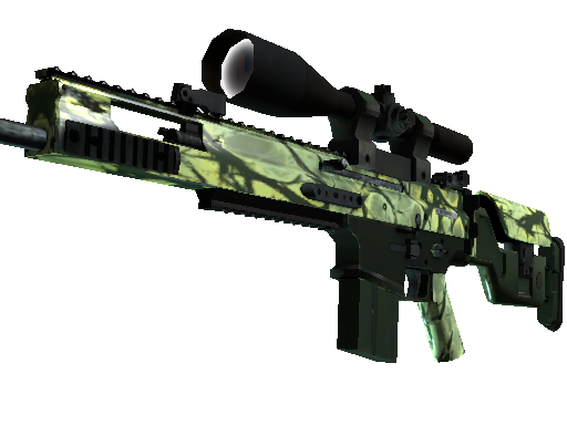 SCAR-20（StatTrak™） | 丛林爆发 (略有磨损)