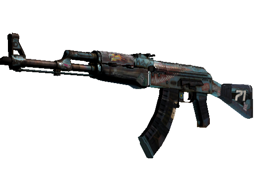 AK-47（StatTrak™） | 复古浪潮 (略有磨损)