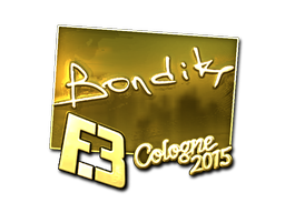 Sticker | bondik (Gold) | Cologne 2015